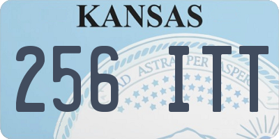 KS license plate 256ITT