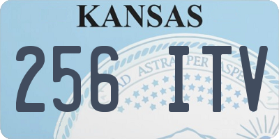 KS license plate 256ITV
