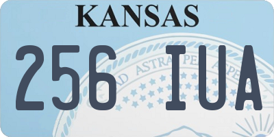 KS license plate 256IUA
