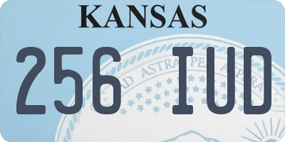 KS license plate 256IUD