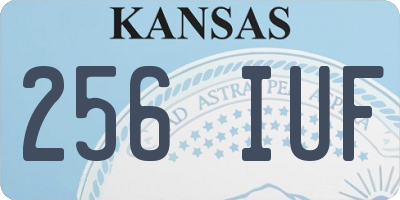 KS license plate 256IUF