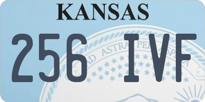 KS license plate 256IVF
