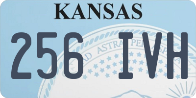KS license plate 256IVH