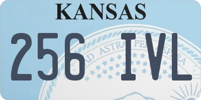 KS license plate 256IVL