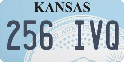 KS license plate 256IVQ