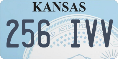 KS license plate 256IVV