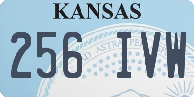KS license plate 256IVW