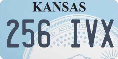 KS license plate 256IVX