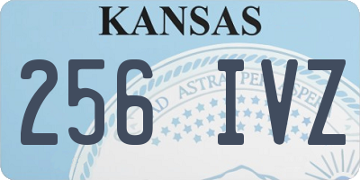 KS license plate 256IVZ