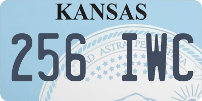 KS license plate 256IWC