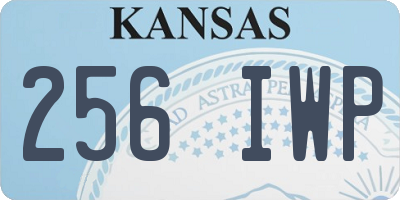 KS license plate 256IWP