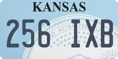 KS license plate 256IXB