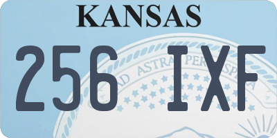 KS license plate 256IXF