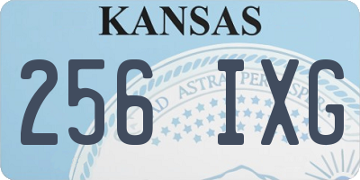 KS license plate 256IXG