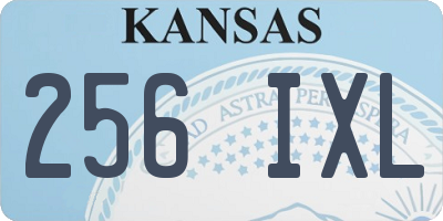 KS license plate 256IXL