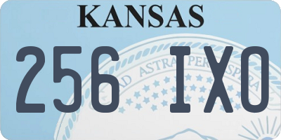 KS license plate 256IXO