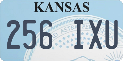 KS license plate 256IXU