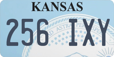 KS license plate 256IXY