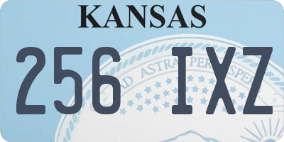 KS license plate 256IXZ