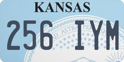 KS license plate 256IYM