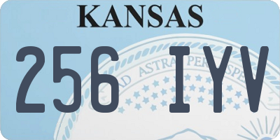 KS license plate 256IYV