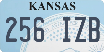 KS license plate 256IZB
