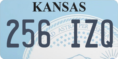 KS license plate 256IZQ