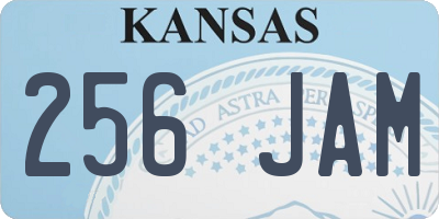 KS license plate 256JAM