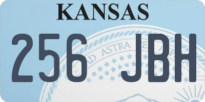 KS license plate 256JBH