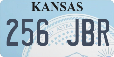 KS license plate 256JBR