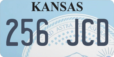KS license plate 256JCD