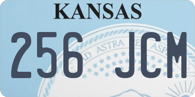 KS license plate 256JCM