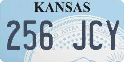 KS license plate 256JCY