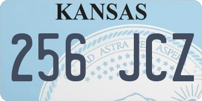 KS license plate 256JCZ