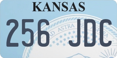 KS license plate 256JDC