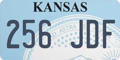 KS license plate 256JDF