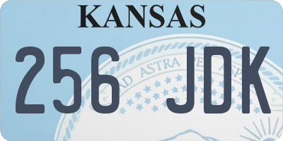 KS license plate 256JDK