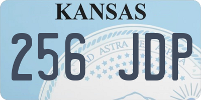 KS license plate 256JDP