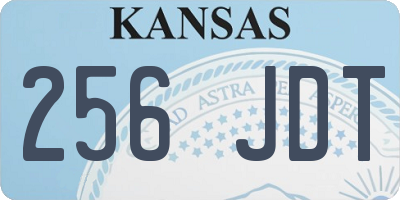 KS license plate 256JDT
