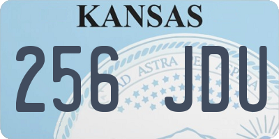KS license plate 256JDU