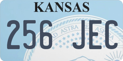 KS license plate 256JEC