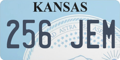 KS license plate 256JEM