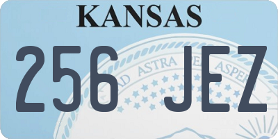 KS license plate 256JEZ