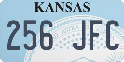 KS license plate 256JFC