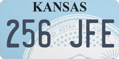 KS license plate 256JFE