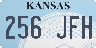 KS license plate 256JFH