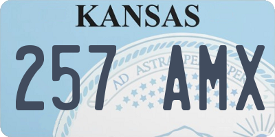 KS license plate 257AMX