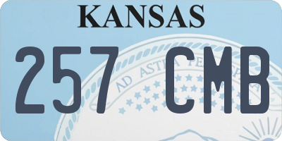 KS license plate 257CMB
