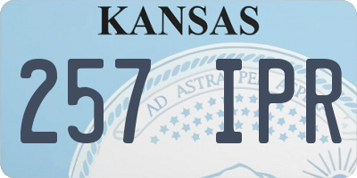 KS license plate 257IPR