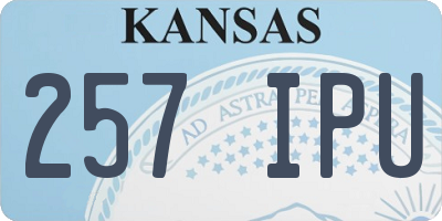 KS license plate 257IPU